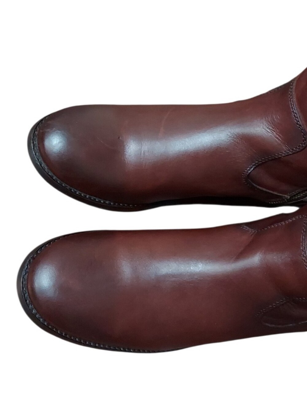 Frye Womens Molly Button Tall Leather Zip Boots Gently Loved Size 9B - Picture 4 of 14